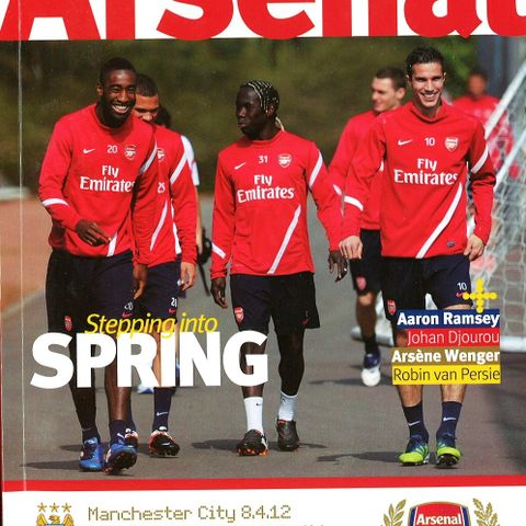 Program Arsenal - Manchester City (08.04.2012)