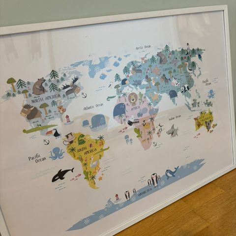 Verdens kart med dyr