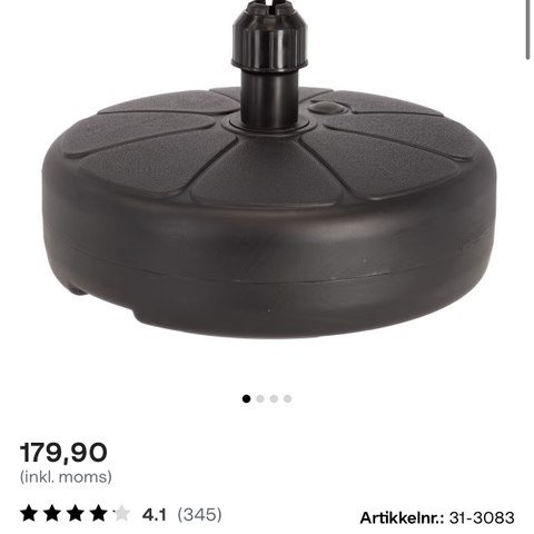 Parasollfot fra Clas Ohlson