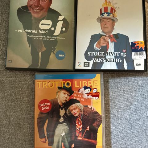 3 DVD-er OTTO JESPERSENS SHOW MED MANGE KARAKTERER