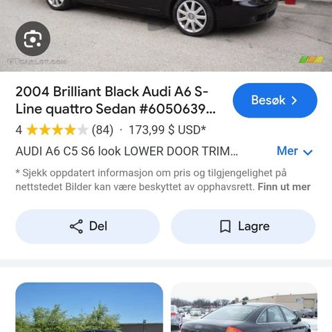 Alt av Audi a6 2,4l