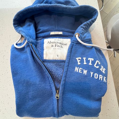 Abercrombie & Fitch hettegenser - Full Zip Hoodie Vintage.