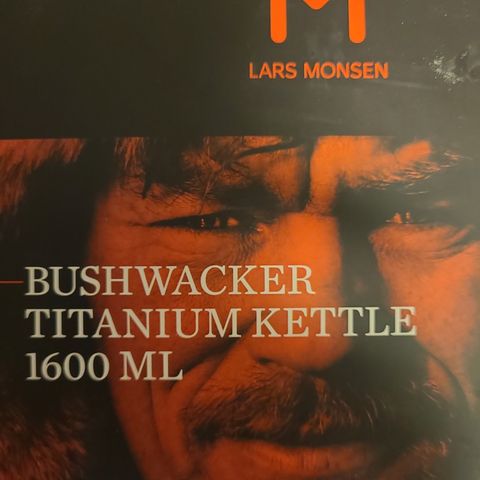 1,6 liter kjele i titan. Lars Monsen
