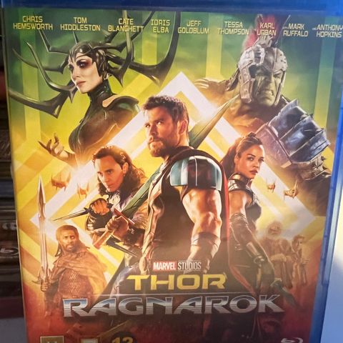 Thor Ragnarock. Marvel. Blu-ray. Europeisk sone