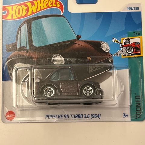 Hot Wheels Porsche 911 Turbo 3.6 (964) -Brun- Tooned - HTB41