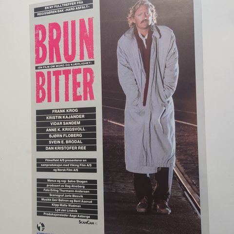 Vhs + vaskeseddel til " Brun Bitter "