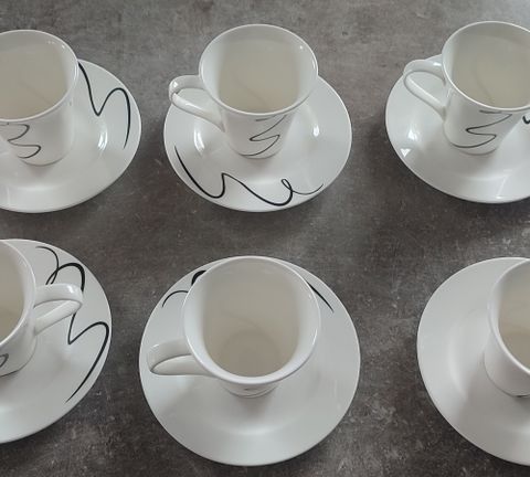 Design kaffeservise  6 stk