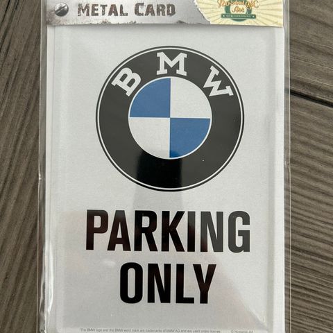 BMW Metallskilt