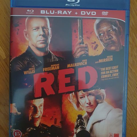 RED BLU-RAY og dvd