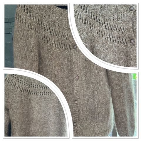 Hjemmestrikket Mohair cardigan