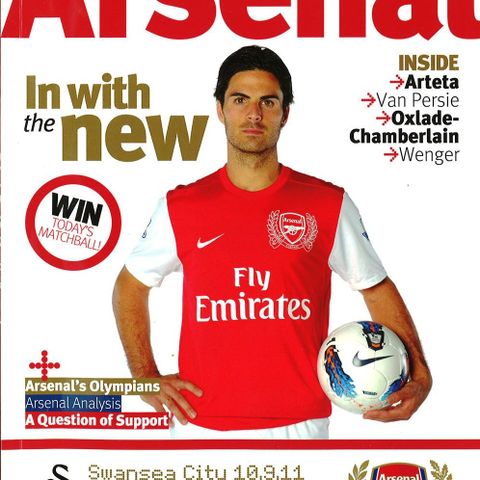 Program Arsenal - Swansea City (10.09.2011)