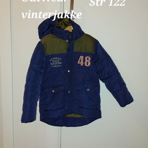 Outwear vinterjakke str 122