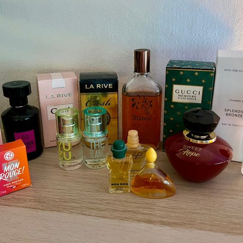 Div parfyme selges - Zara, Body Shop, Solinotes m.m.