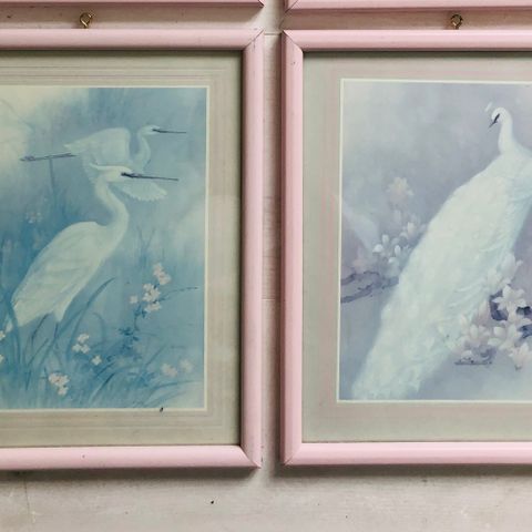 Vintage bilder i pastellfarger fra 80 tallet