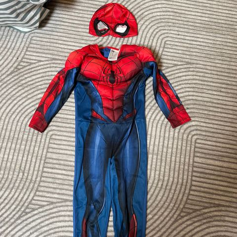 Spiderman drakt/kostyme str 104