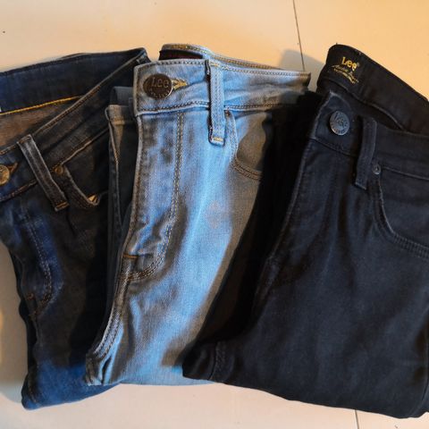 3 lite/aldri brukt Lee jeans