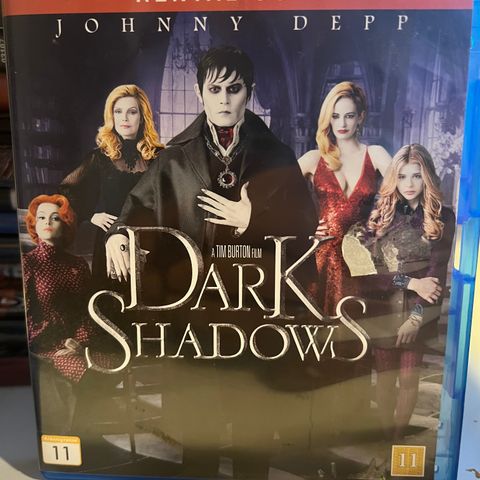 Dark Shadows. Blu-ray. Europeisk sone