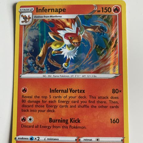 Infernape 026/172 Pokemon Kort