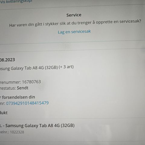 SAMSUNG NETTBRETT GALAXY TAB AB