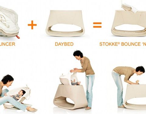 Stokke daybed and bouncer