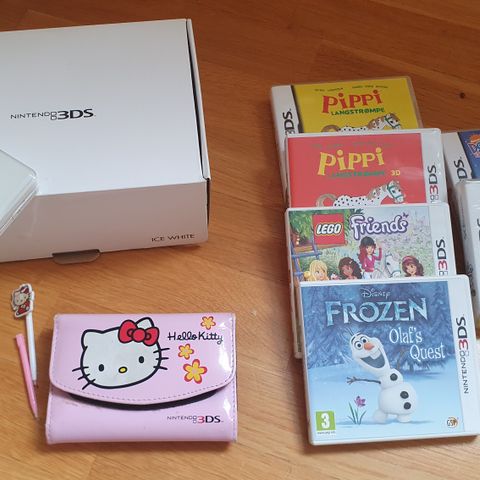 Nintendo 3DS med tilbehør