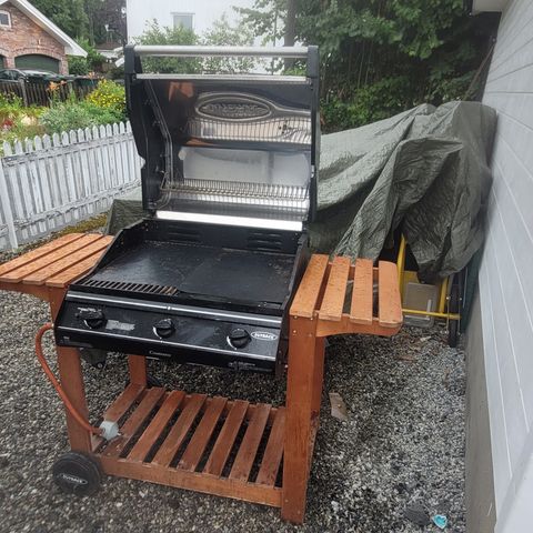 grill med gassflaske