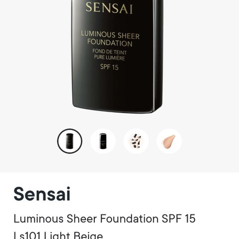 Sensai
Luminous Sheer Foundation SPF 15