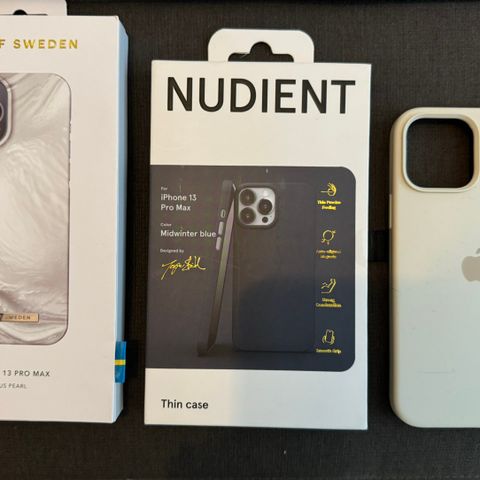 Ideal of Sweden og Nudient deksler til iPhone 13 Pro Max