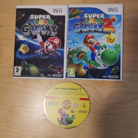 Super Mario Galaxy 1 og 2 / Nintendo Wii