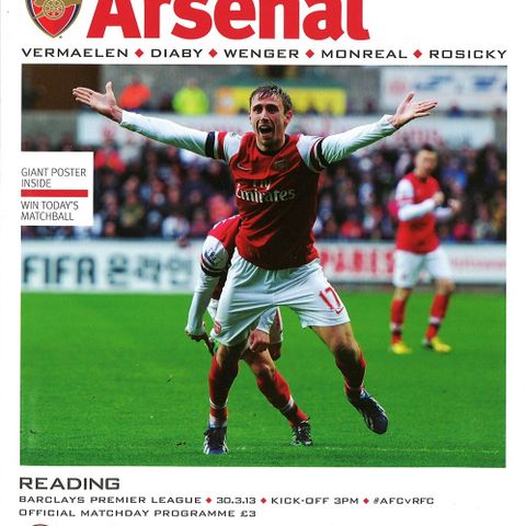 Program Arsenal - Reading (30.03.2013)