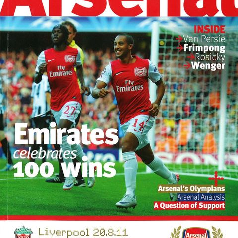 Program Arsenal - Liverpool (20.08.2011)