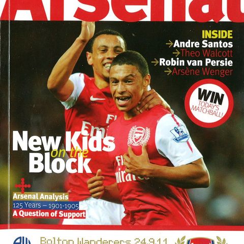 Program Arsenal - Bolton Wanderers (24.09.2011)