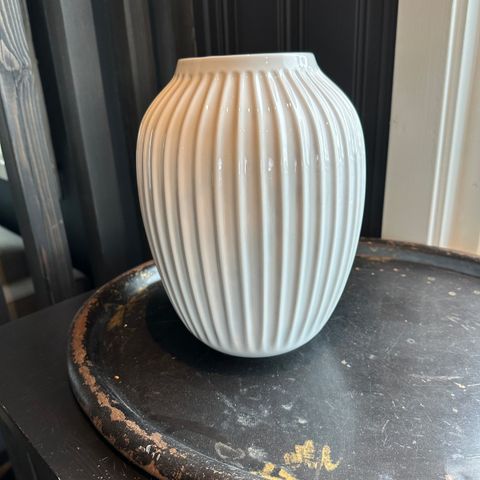 Kähler Hammershøi vase 25 cm hvit