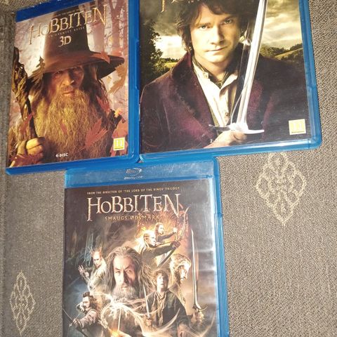 Hobbiten filmer på Blu-ray