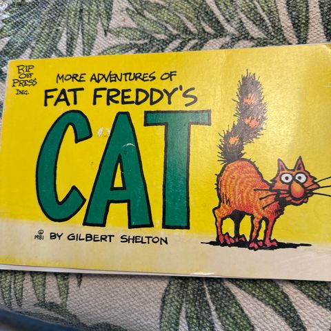 FAT FREDDY´s CAT / liten tegneseriebok fra 1981 / engelsk