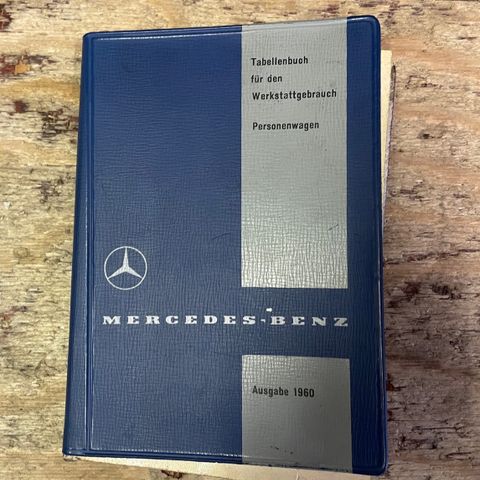 Mercedes tabellhåndbok 1960