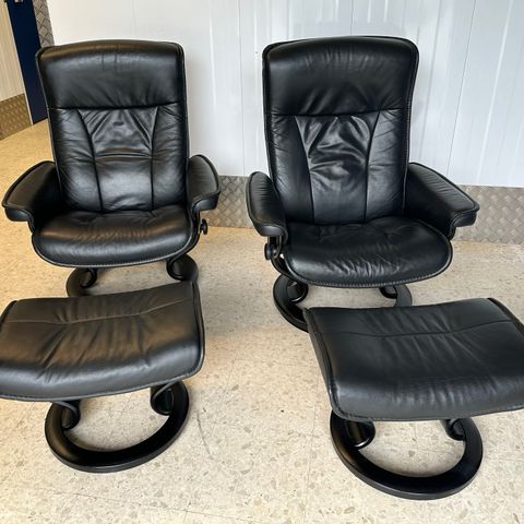 2 Stk. Stressless® President (M) lenestoler m/krakk fra Ekornes