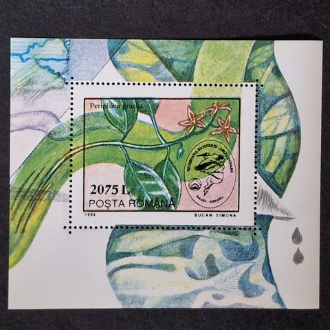 Romania 1994 - MNH - Planter, Natur - 1 Frimerkeblokk