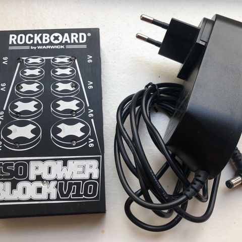 Rockboard ISO Power Black V10 - Strømforsyning til pedaler