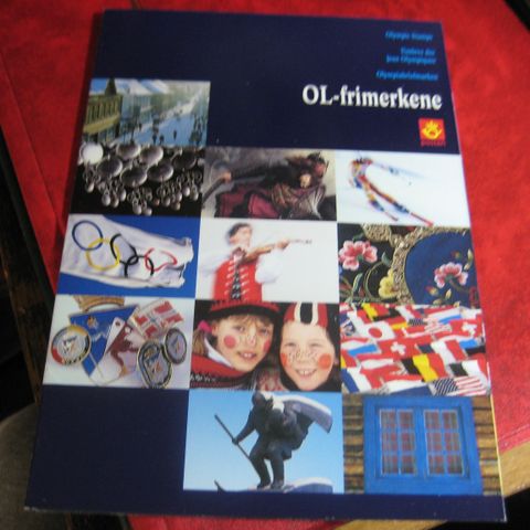 Folder med OL merkene 1994 Lillehammer postfrisk