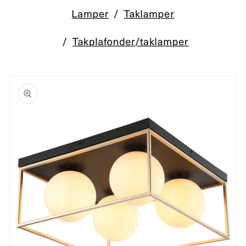 Taklampe fra Lampehuset