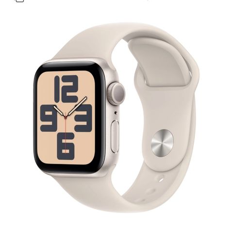 Apple watch se 40mm gullfarget alu, med ekstra reim