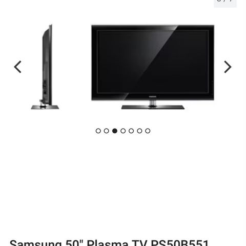 Samsung 50" HD plasma Tv