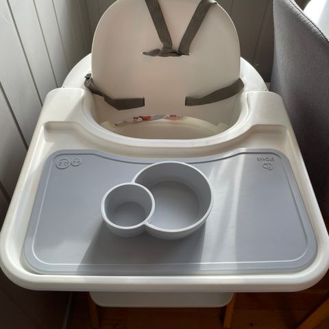 EZPZ by Stokke silikonmatte Steps tray, Grå