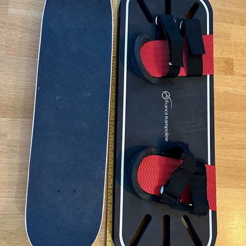 Snowboard og skateboard for trampoline