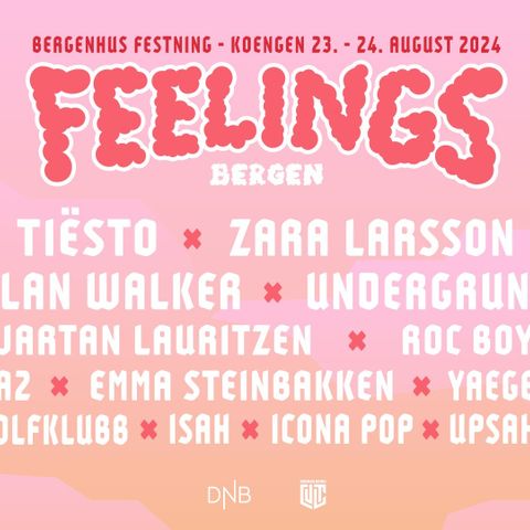 Premium Festivalpass - Feelings Festival 23-24.08.2024 på Bergenhus Festning