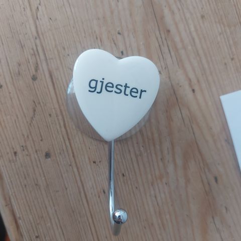 Hjerte knagg Gjester