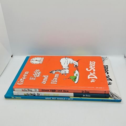 3 stk Dr. Seuss engelsk hardcover bøker