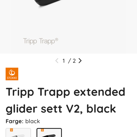 Tripp trapp extended glider til Stokke stol