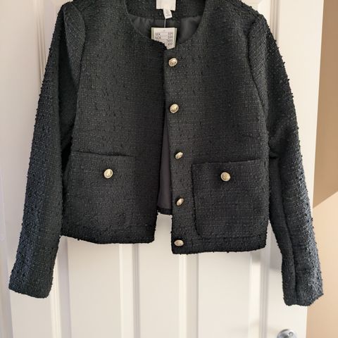 H&M klassisk boucle tweed jakke